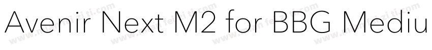 Avenir Next M2 for BBG Medium字体转换